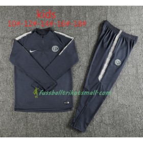 Inter Milan Kinder Sweatshirts Anzüge Dunkel Grau 2018-2019